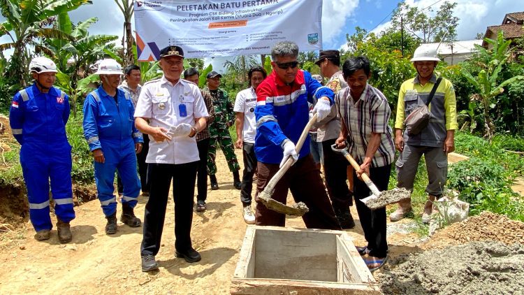 PGE Area Ulubelu Bantu Peningkatan Akses Jalan bagi Warga Pekon Muara Dua dan Ngarip