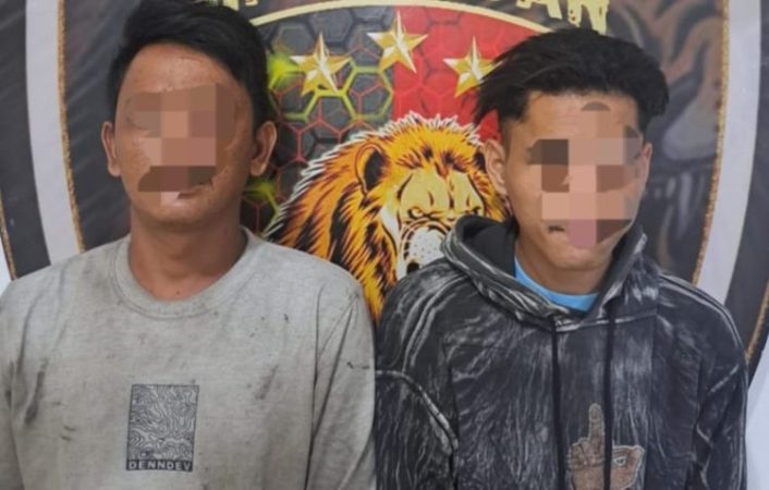 Gasak Sparepart Truk di Parkiran, Dua Karyawan Ditangkap Tim Singa Ogan