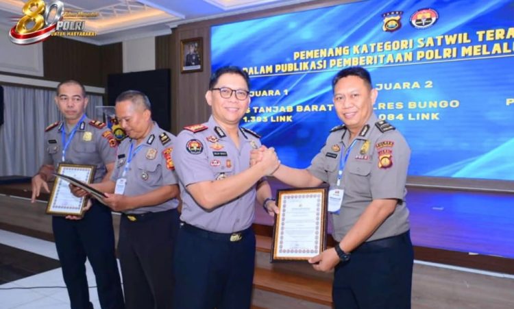 Polres Tanjab Barat Borong 3 Penghargaan Humas, Bukti Informasi Publik Makin Presisi