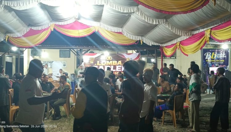 Ratusan Warga Serbu Lomba Gaplek Polsek Lubuk Batang, Polisi Mengalah Demi Masyarakat