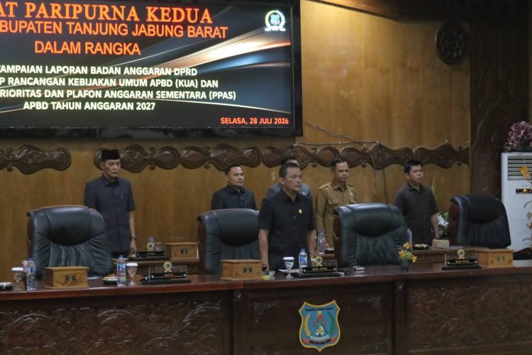 Banggar DPRD Tanjab Barat Serahkan Hasil Bedah KUA-PPAS APBD 2027