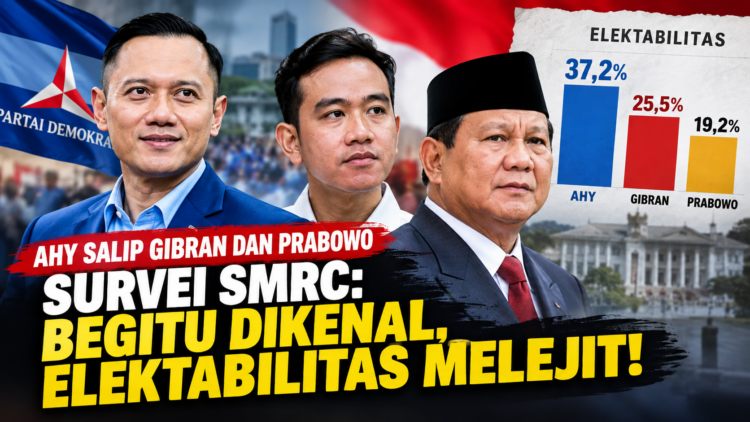 AHY Salip Gibran dan Prabowo
